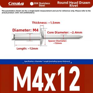 Creaby | Stainless Steel 304 Closed-end Rivet