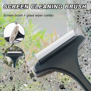 Miniature Two-In-One Home Use Glass Cleaning Brush Dismantle-Free Washing Window Squeegee Dry And Wet Cleaning Tool