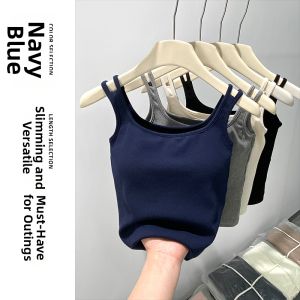 YIFANSHI | Navy Blue Padded Camisole Bralette