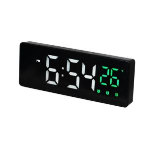 LED Digital Alarm Clock Temperature Date Display Snooze USB Desktop Mirror LED Clocks for Living Room Decoration