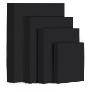 กระดาษแข็งสีดำสำหรับการวาดภาพ กระดาษแข็งหนา กระดาษแข็งสำหรับการวาดภาพ ขนาด A4 A3 4K สำหรับการวาดภาพด้วยมือ กระดาษวาดภาพขนาด 8K