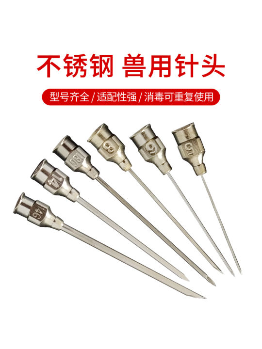 Kim Inox Sắc Nét Đầu Góc Miệng Keo Chỉ Thí Nghiệm Mực Làm Đầy Kim Ngắn 4-20 Đồng Hồ Đo Động Vật Sử Dụng