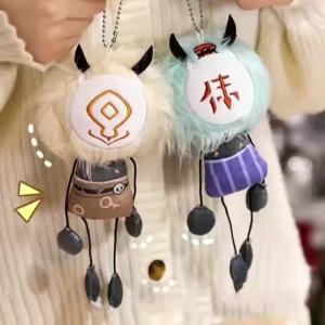 Game Genshin Impact Venti Furina Hilichurl Plush Doll Ant Man Sunny Doll Squeaking  Keychain Backpack Pendant Kids Birthday Gift