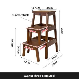 Real Wood Folding Ladder