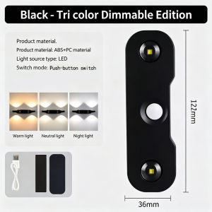 RGB Night Light Motion Sensor Stair Lights Indoor Nightlight Rechargeable Motion Sensor Light for Stairway Hallway Bedroom