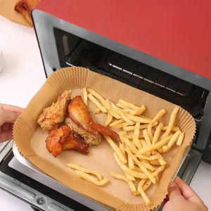 Air Fryer Grill Paper Non-Stick Kitchen Baking Mat Rectangular Baking Tray Kitchen Oven NonStick Oil Air Fryer Paper Liner