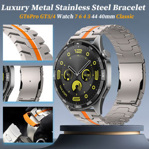 20 22mm Metal Stainless Steel Bracelet for Huawei Watch GT6Pro GT5 46mm Luxury Strap For Samsung Galaxy 7 6 4 5 44 40mm Men Band