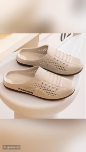 Mens summer heel-free non-slip half-slippers fashionable and versatile casual sandals