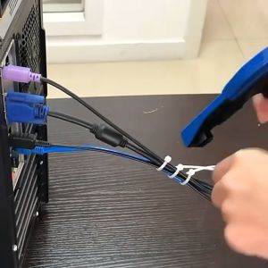 100 PCS Self-locking Plastic Nylon Tie Fastening Ring Cable Tie Zip Wraps Strap Nylon Cable Tie Organizer Twist Tie Zip Ties