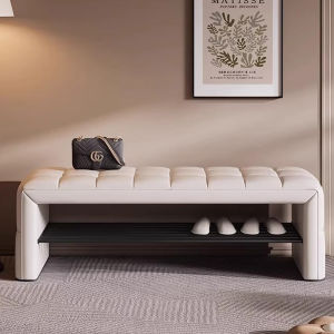 Luxurious Entryway Shoe Changing Bench