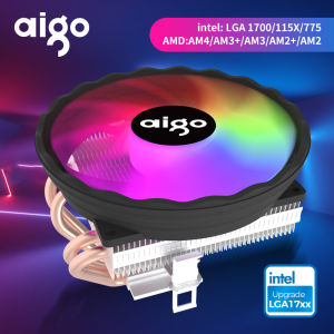 Aigo ICE400X 4 heat pipes cpu cooler Fan RGB 4pin PWM Computer Case Fan Silent Intel LGA 1700 1200 1150 1151  AMD AM3 AM4