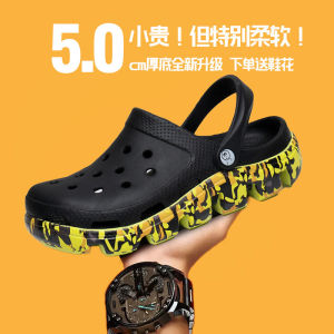 Mens Summer Anti-Slip Casual Beach Shoes Head Cover Slippers Womens Flip Flops Comfortable Breathable Hollow out Slippers