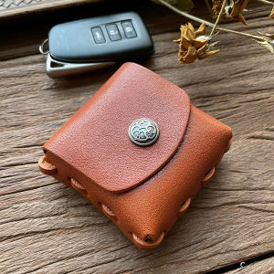 Túi Đeo Hông Nhỏ Bằng Da Bò Nguyên Chất Thủ Công Túi Đựng Chìa Khóa Xe Hơi Túi Đựng Máy Zippo Mini Túi Da Thường Ngày Túi Da Cổ Điển Cổ Điển