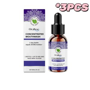 oralhoe | Teeth Whitening Mouthwash Mint Flavor Alcohol-Free Deep Cleaning Plaque Tartar Eliminate Bad Breath Daily Oral Hygiene