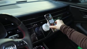 Double Sided Vacuum Suction Cup Magnetic Cellphone Holder Universal Foldable Navigation Car Mobile Phone Mount Portable Lazy Adsorption Bracket Multi-angle Adjustment