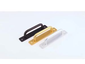 Barn Door Handles Sliding Door Handle Cabinet Handle Drill-free Wooden Pull Handle Aluminum Alloy Push Pull with Plate