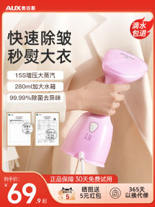 AUX Portable Handheld Steam Iron Mini Electric Garment Pressing Machine Stainless Steel Bottom Plate 1000W Power 3 Levels