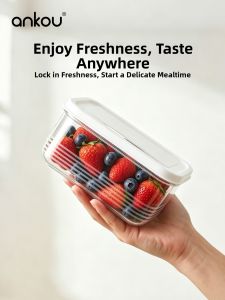 Ankou | Transparent Compartmentalized Storage Freezer Use Sealing Freshness Box