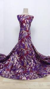 2025 French Brocade Lace Fabric 2025 High Quality 5 Yards Gilding Nigerian Jacquard Lace Fabric Elegant Dress for Women A4329