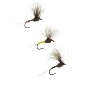 ICERIO 6PCS #16 CDC Emerger Midge Dry Fly Barbed Artificial Midge Insect Bait For Trout Pale Chub Stream Fly Fishing Lure