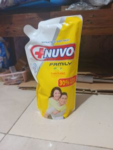 sabun nuvo cair kemasan 800ml Yuzu&lemon (warna kuning)