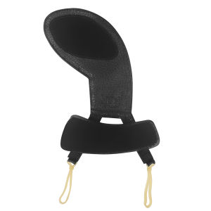 IRIN | Leather Violin Chinrest Pad Cover with 2 Elastic Straps Soft Comfort Protector for 4/4 3/4 1/2 1/4 1/8 1/16 Neck Pain Relief