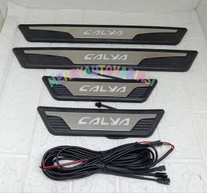 Sillplate samping mobil Calya lampu led