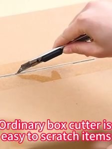 มีดแกะกล่องพัสดุ คัตเตอร์สำหรับแกะผัสดุ มีดเคลือบเทฟล่อน Box Cutters