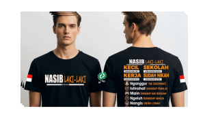 BAJU KAOS DISTRO KECIL DIMARAHIN IBU NASIB LAKI-LAKI