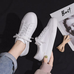 Japanese Style Womens Low Top Sneakers Leather Surface Casual Fashionable Street Photography Shoes round Toe Rubber Sole