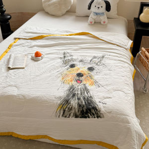 Summer Cool Thin Blanket for Babies Children Single Person Small Size Nursery Nap Time Air Conditioned Light Weight Blanket