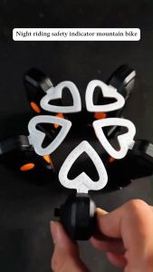Heart Shape Bike Tail Light IPX64 Waterproof Universal Bicycle Rear Light LED Outdoor Cycling