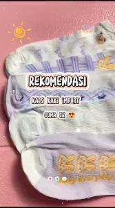 EFKS46 Kaos Kaki Pendek Kaos Kaki Wanita Kaos Kaki Fashion Kaos Kaki Motif