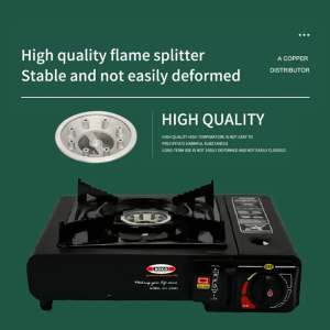 camping stove Portable Butane Gas Stove Outdoor Camping Stainless Steel Single Burner Cooker