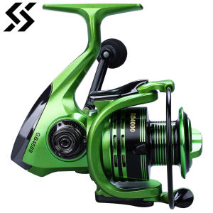 Sougayilang 13 + 1BB SPINNING Fishing Reel 1000-5000 Series 5.1:1 ความเร็วสูง Gearing Reels สําหรับน้ําเค็มตกปลาน้ําจืด Pesca