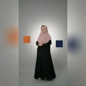 Baru Hijab Abika Bergo Azizah Matt Stella AB 147 Kerudung Bergo Premium