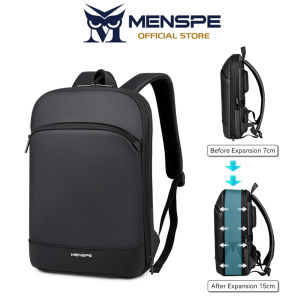 MENSPE Men Backpack Business Laptop Backpack Expandable Large Capacity Travel Backpack Men 15.6inch Laptop Backpack Anti-theft Multi-function Backpack
