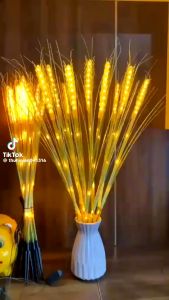 Đèn Led Bông Lúa Đèn Led trang trí Set 10 bông Trang Trí Bông lúa Vàng Trang Trí Ban Thờ Phòng Khách