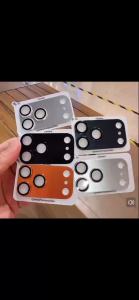 9H 3D Metal Ring Lens Protector for IPhone 17 Pro Max 17 16 15 18 Pro Max 16pro 15pro Camera Lens Protection Glass Full Cover