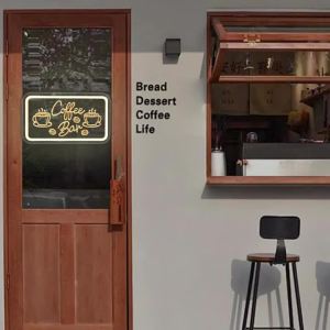 Đèn Neon Trang Trí Tường Quán Cà Phê Cho Quán Cà Phê Nhà Hàng Nhà Bếp Phòng Thu Âm Nhạc - Đèn Acrylic Góc Cà Phê Quà Tặng