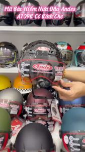 Mũ Bảo Hiểm ANDES 109 Kính /Lòng Nón 3S Tháo Giặt .