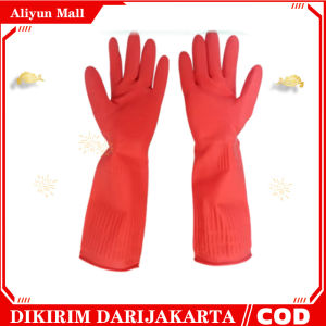 Air mendidih anti-panas air anti-mengepul percikan PVC anti-melepuh sarung tangan tahan air tahan panas dapur tahan panas pencucian piring diperpanjang