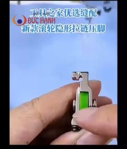 Chân vịt tra khoá giọt lệ S518L có bánh xe chống nhăn sử dụng máy may công nghiệp