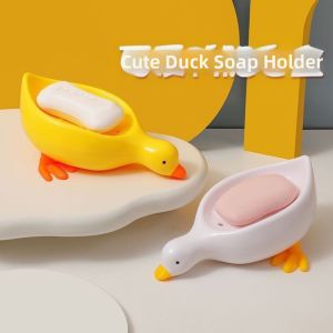 Drainable Bathroom Duck-Shaped Cute Soap Box
