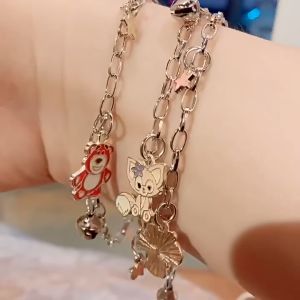 Gelang Rantai Lonceng Charm Sanrio / CAPYBARA Bell Bracelet Gelang anak dewasa BAHAN Alloy