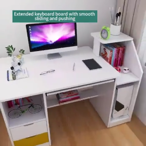 Computer Table for Desktop Study Table Home Office Desk Office Table with Shelf Simple Desk Computer Desk Desktop Desk