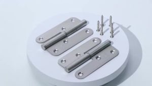 4 Inch Thick Door Hinge Removable Fireproof with Round Corner for Safe Office Storage Doors