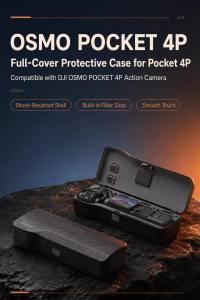 Portable Gimbal Camera Protective Case with Lens Filter Slots Anti-Scratch Storage Box Dustproof for DJI Pocket 4Pro Accessories