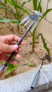 cangkul kebun Alat Pencabut Rumput/Akar Tanaman Liar Manual Purie garden