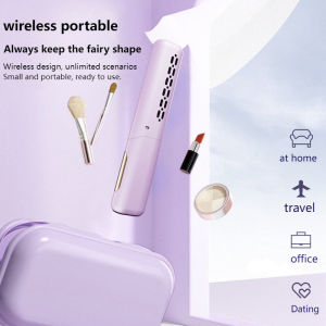 【Ready Stock】Mini Hair Straightener Rechargeable Cordless Heating Comb Portable Hair Styling Tool